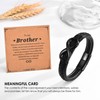 Brother Gifts - To My Brother Bracelet, Stainless Steel Infinite