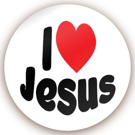 Stone Melon School Reward Stickers 144 I Love Jesus Stickers 30mm Round Awards Nursery Teachers Parents Children Kids Christian Church