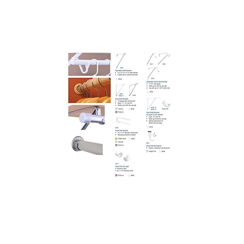 Knape & Vogt John Sterling CD-0002 Heavy Duty Tension Rod,