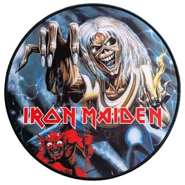 Iron Maiden - Anti-Rutsch-Mauspad XXL 90 mm x 40 mm mit Perlenbesatz - Offizielle Lizenz DC comis