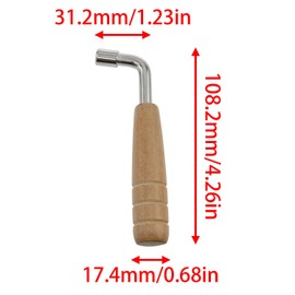 zutisay Piano tuning wrench autoharp tuning wrench L-shape Harp tuning keys Instrument tool for repairing strings