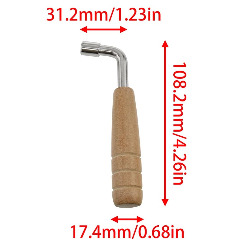 zutisay Piano tuning wrench autoharp tuning wrench L-shape Harp tuning