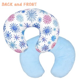2 Pack Newborn Nursing Pillow Cover U Shaped Stretchy Interchangeable Forest Flower Pillow Cover 22.8 x 18 Inch