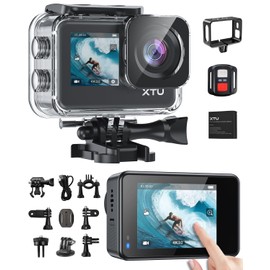 XTU S6 Action Camera, 4K, 20MP, Action Cam, Ambarella H22 CPU & SONY IMX386 Sensor, SuperSmooth Image Stabilization 4.0, Sports Camera, External Microphone Support, Portrait Shooting, Voice Control