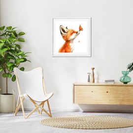 GHHKUD Fox Animal Diamond Painting Kits for Adults, 5D Diamond Art Kits for Adults Beginners, DIY Full Drill Diamond Gem Art Stitch, Diamond Art Canvas Painting Pictures, 30 * 30CM