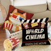 Fjfz World Cinema Movie Decorative Throw Pillow Covers 18 x