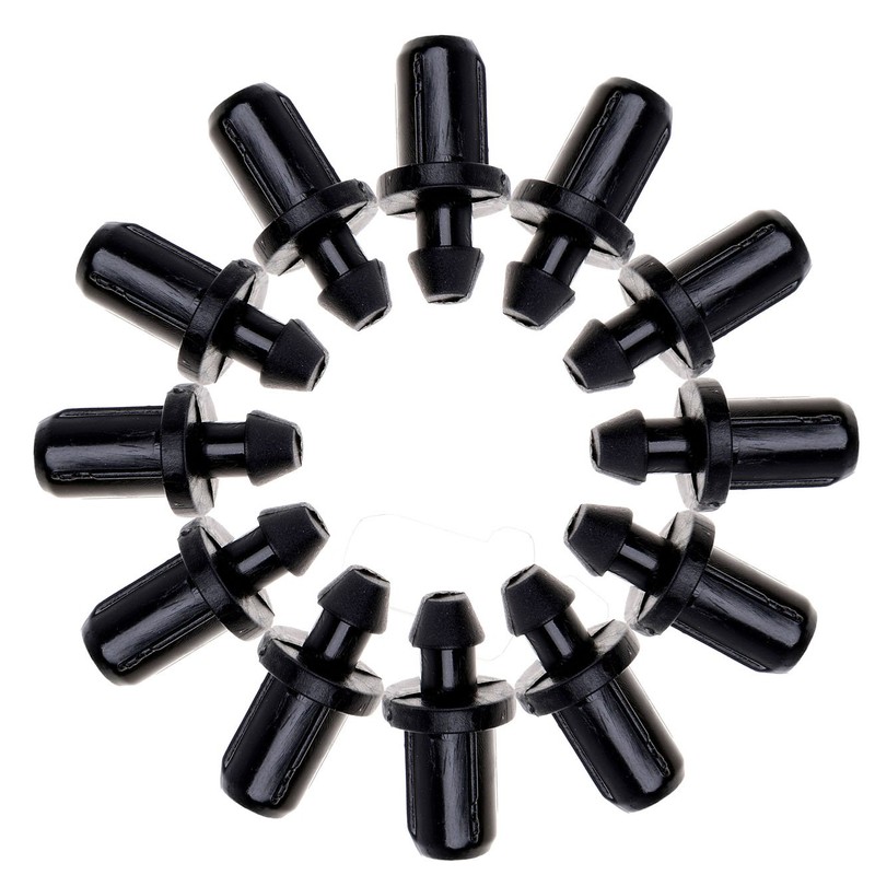Mini Skater Black Drip Irrigation Tube End Closure Goof Hole