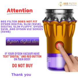 Dyson V15 Filter, 3-Pack Premium True HEPA Replacement Filters Compatible with Dyson V15 Detect, V15 Detect Absolute, V15 Submarine, V15 Detect Filter, V11 Animal Filter, V11 Filter, Part no 970013-02
