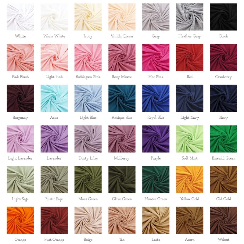 HairBow Center Solid DBP Fabric - Double Brushed Polyester 4