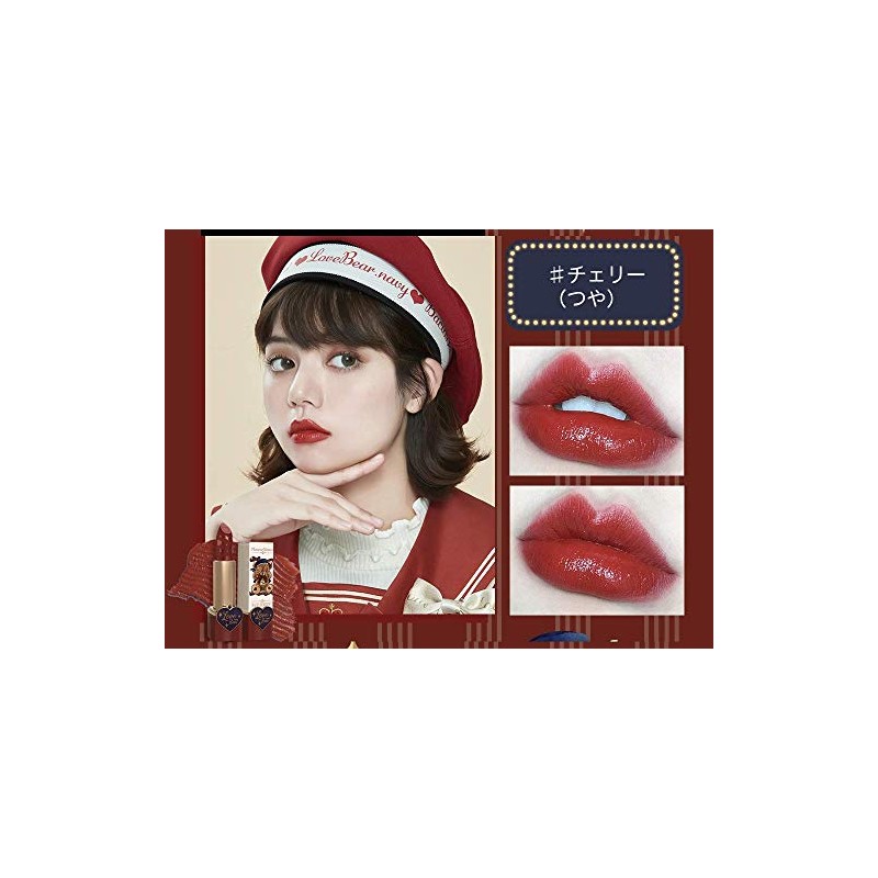 Flower Knows LoveBear Lipstick, Scent: Cherry Bear, 1 Count