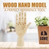 Wooden Hand Model, Mannequin Hand Flexible Movable Fingers Manikin Hand