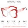 Bsreyeop Butterfly Shape Glasses for Women Lightweight Retro Cat Eye
