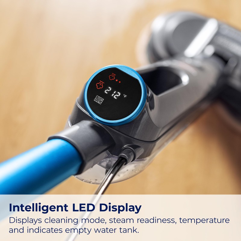 BISSELL SpinWave SmartSteam Scrubbing Steam Mop with Rotating Mop Pads