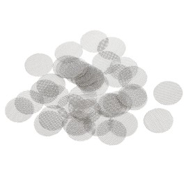 sourcing map Pipe Sieve Stainless Steel 1/2 Inch (12.7 mm) Diameter for Pipe Filters Pack of 80