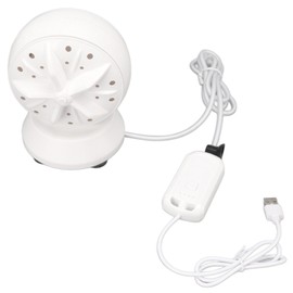 Mini Home Washer Dual Turbine Ultrasonic Deep Cleaning Portable Washing Machine for Sink Dorm Travel USB Plug in 5V