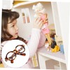 VICASKY 2 Pairs Doll Mini Glasses Mini Dolls Costume Accessories
