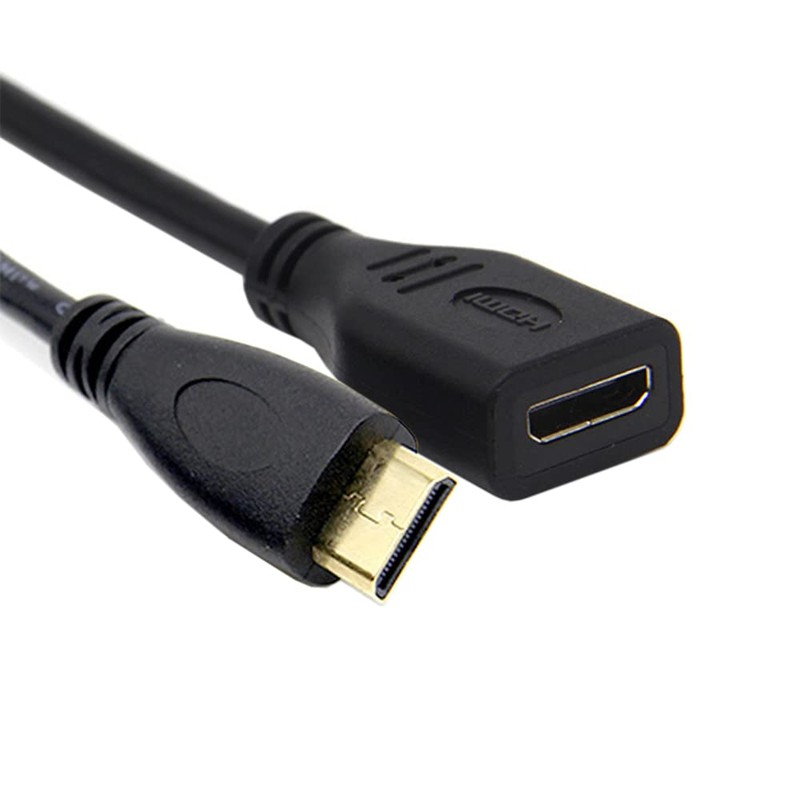 cablecc Cable de extensión mini HDMI tipo C hembra a