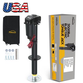 Pafessa Electric Trailer Jack A Frame Travel 3500lbs 12V with Drop Foot for RV Trailer