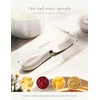 AISBUGUR 2 Pack Stainless Steel Butter Spreader Knife, Butter Knife
