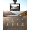 iZeeker Dash Cam Front and Rear 4K+1080P, WiFi GPS Car