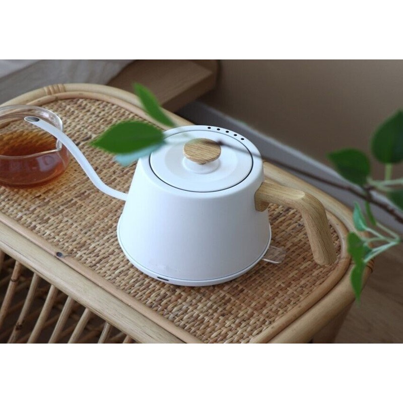 LP Living Plus Modern Electric Gooseneck S/S Kettle, 1200W Quick