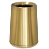 LEASYLIFE 10L/2.6GAL Brushed Gold Trash Can,Stainless Steel Trash Can,Conical Garbage