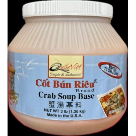 Quoc Viet 3LB Quoc Viet Vietnamese Soup Base - Makes 10 Gallons - Choose Flavor - Crab Soup Base (Cot Bun Rieu)
