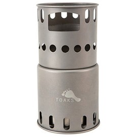 TOAKS STV-11 Outdoor Camping Titanium Compact Stove, B.P Wood Burning Stove, 12706