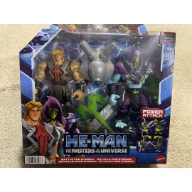 Mattel HE MAN MASTERS OF THE UNIVERSE POWER ATTACK BATTLE FOR ETERNIA 7.5 IN