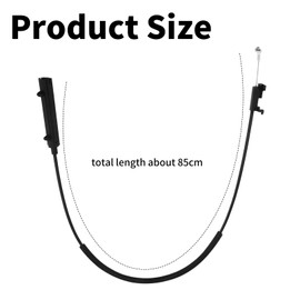 SANTUO 5G2823531D Car Bonnet Hood Release Cable RHD with Durable Structure Suitable for VW GOLF 2013-2018 and PASSAT 2015-2018 Automotive Parts