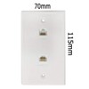 AV Wallplate Cat6 Ethernet Keystone Insert Jack Network Wall Plate