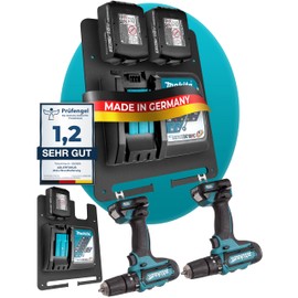 Adlerfokus Adlerfokus Wandhalterung fr Makita Akkus & Ladeger?te [Made in Germany] Makita Akkuhalter mit Premium Montagematerial - Makita Wandhalterung Ladeger?t - Akku Wandhalterung fr Ordnung & System