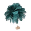 Ostrich Feather Table Lamp Rechargeable Modern Romantic Decoration Lamp Bedroom