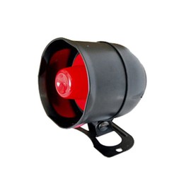 TOTMOX Car Alarm System, 120 DB Security Horn with 2 Remote Controls for 12 V DC Car, Universal Vehicle Alarm Security Protection System Anti-Theft Device Black