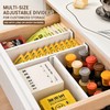 Adjustable Drawer Divider with Locking Clips for Dresser, Closet &