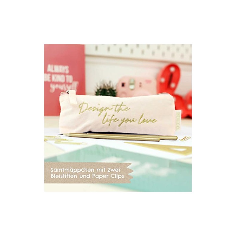 Papierdrachen Velvet Pencil Case, Powder, pencil case