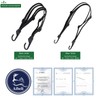 Aibeli Motorcycle Luggage Straps, Bike Rack Straps, Bungee Cords with