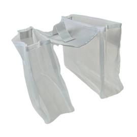 perfeclan Mesh Bath Toy Organizer for Bathtub, Net Bag Multi Use Saddle Shape 2 Compartments Storage Net Bath Toy Holder for Toddlers