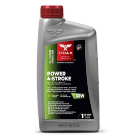 TRIAX Power 4-Stroke 30W Full Synthetic, 4 Stroke Full Synthetic Small Engine Oil, Garden Tractors and Other Power Equipment (1 Quart)