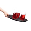 Relaxdays gastro tray, non-slip surface, high edge, waiter's tray for