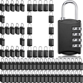 Sadnyy 60 Pcs 4 Digit Combination Locks Combination Padlock Luggage Number Locks Outdoor Waterproof Resettable Padlock for Door Traveling School Gym Locker Suitcases Employee Hasp Storage