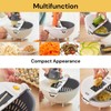 Ezonedeal Vegetable Slicer, 9 in 1 Multifunction Rotate Vegetable Cutter