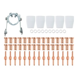 61 Pcs PT31 Plasma Cutting Consumables Set,Nozzle & Electrode Accessories