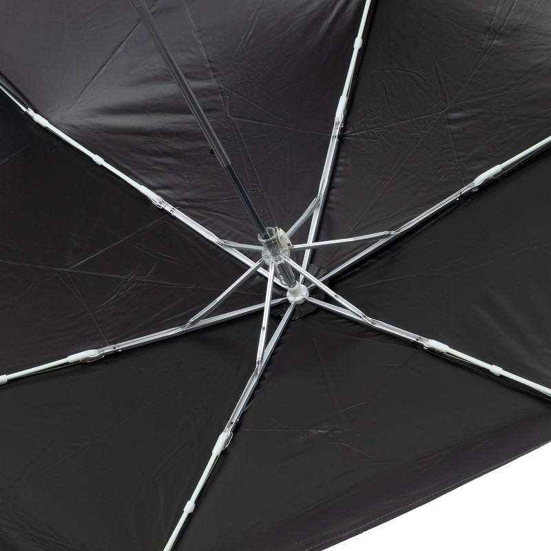 Asty ASP23MN55 Full Blackout Windproof Plain Black Coating Mini Folding