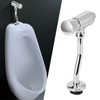 G1/2 Urinal Flush Valve Set Wall Mounted Hand Press Flushing