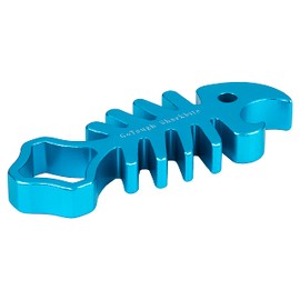 Fotodiox GoTough Sharkbite Blue Metal Wrench with Bottle Opener for Gopro Hero2, Hero3/3+ and Hero4 Mounting Knobs, Adapters, Screws and Bolts