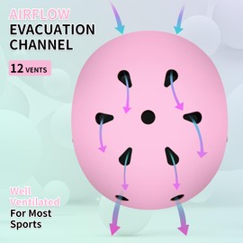 Sticker Adjustable Color Gradient Bike Kids Toddler Helmet and pads for Kids 3-5-8-14+Boys Girls Child Skateboard Helmet with Knee Pad Elbow Pads Guards,Riding Scooter Roller Inline skatings Longboard