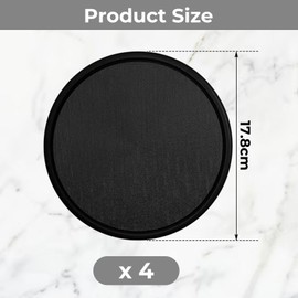 PLLDVEFD 2 Pairs Of Black Sliding Discs, Double-Sided Sliding Discs, Yoga Core Training Discs, Multi-Function Fitness Sliding Discs, Creative Full-Body Training Sliding Discs.