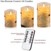 Nancia Flameless Candles Birch Bark Effect Battery Operated Candle,3PACK Real