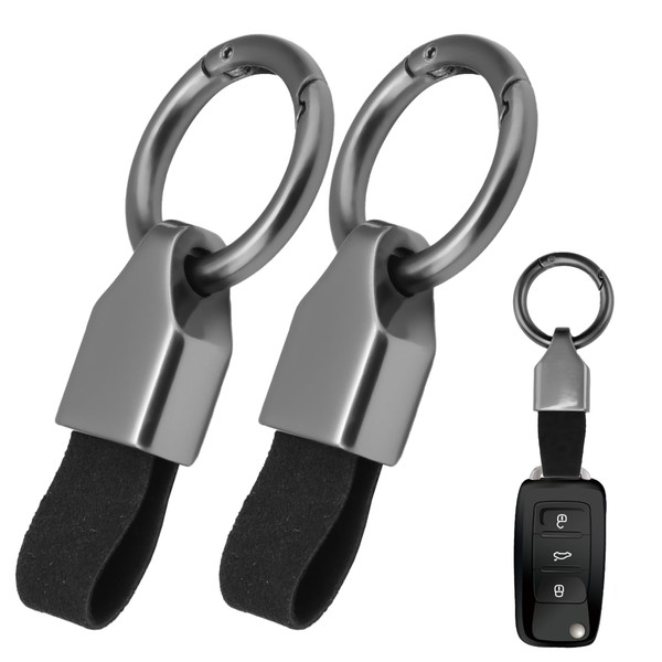 2Pcs Car Key Chain Ring Clip Keychain with Keyrings Zinc